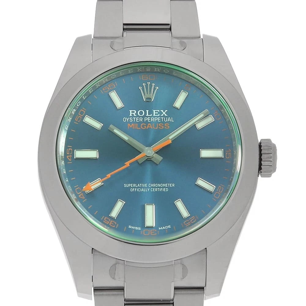 ROLEX MILGAUSS Z BLUE BLUE SECOND HAND WRIST WATCH (1 of 3)