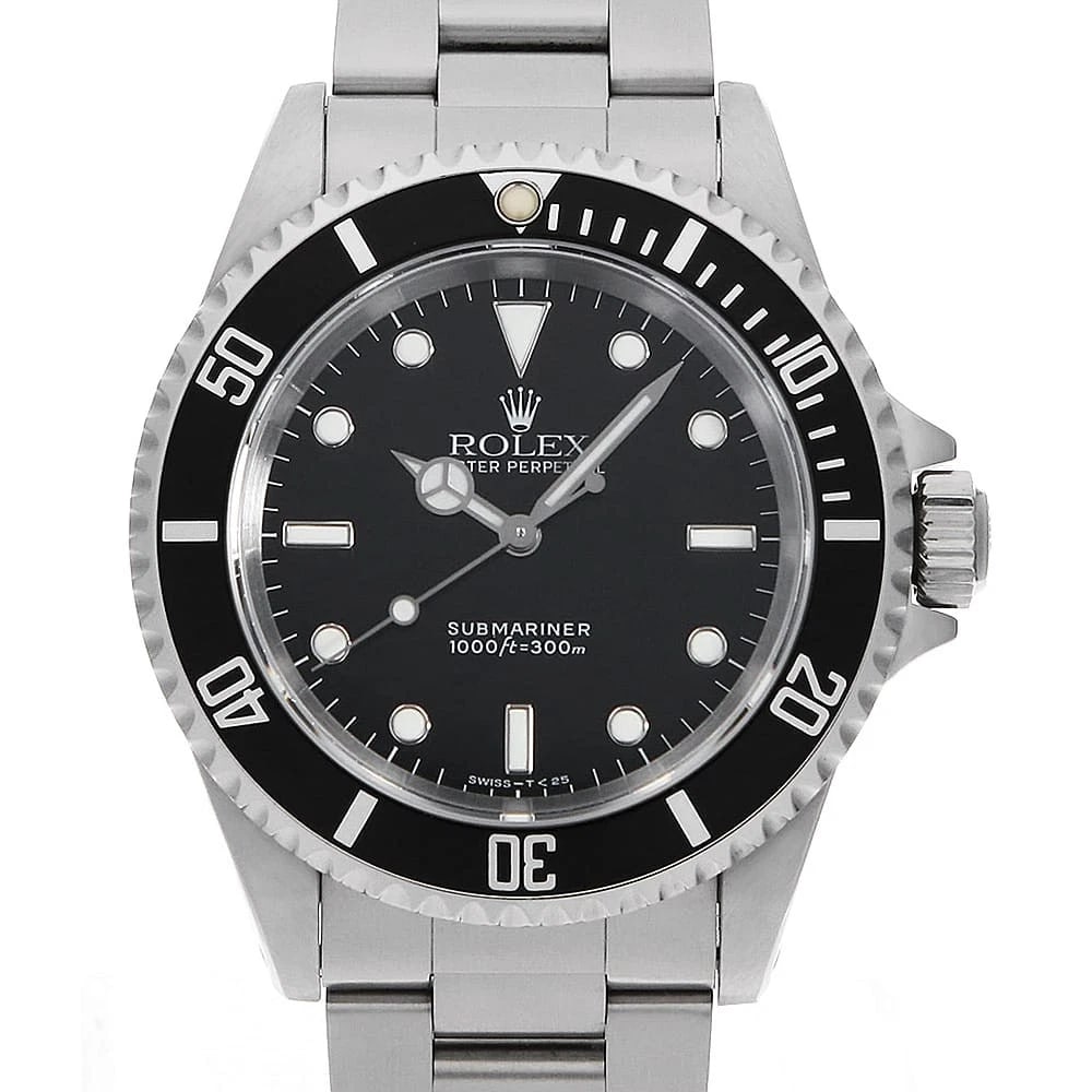 ROLEX SUBMARINER DATE BLACK ALL TRITIUM WRIST WATCH: ROLEX SUBMARINER Date black all tritium Wrist Watch Brand: ROLEX Type: Wrist watch Material: Band Material Stainless Steel, Case Material Stainless Steel Color: Black Size: Case:W40mm Circumferenc