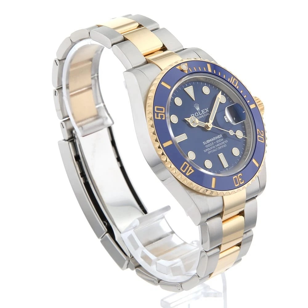 ROLEX SUBMARINER DATE BLUE SECOND HAND WRIST WATCH - 3
