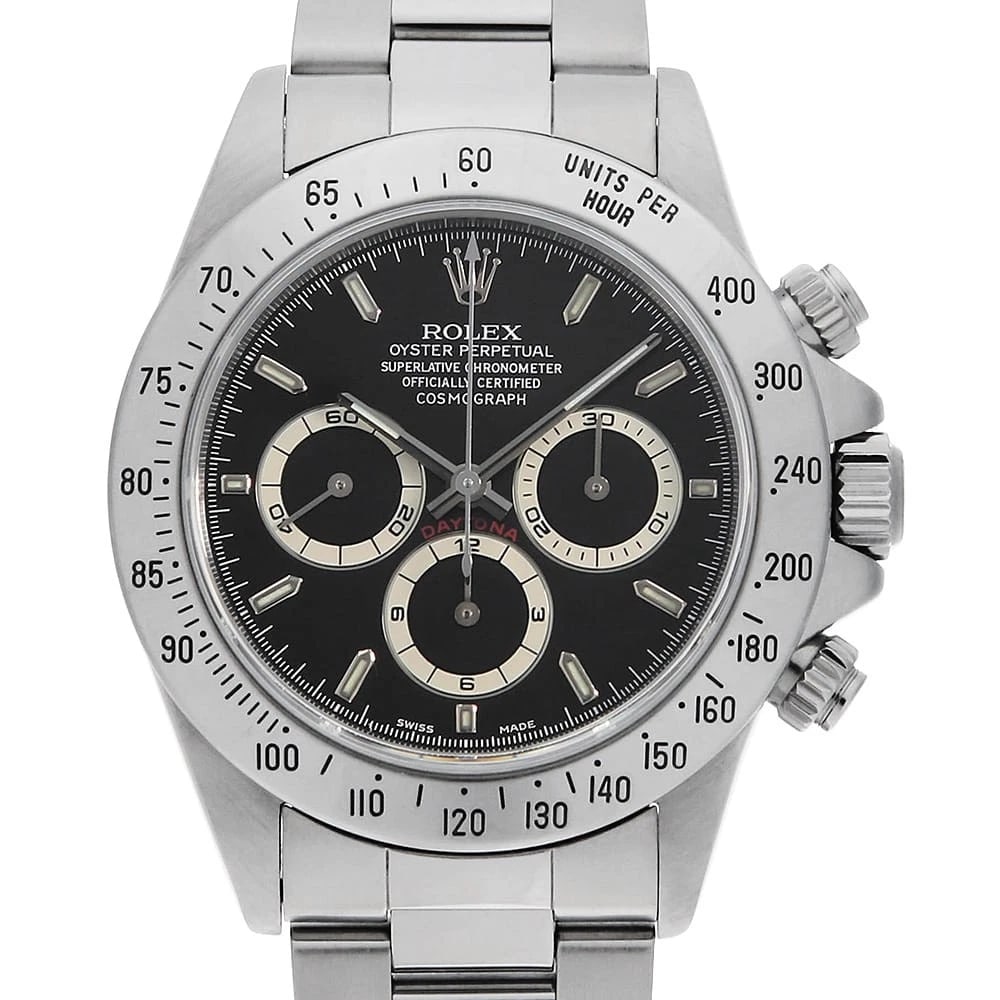 ROLEX COSMOGRAPH DAYTONA BLACK SECOND HAND WRIST WATCH (1 of 6)