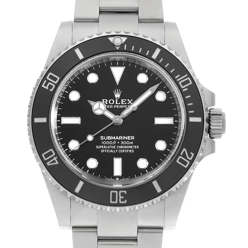 ROLEX SUBMARINER NO DATE BLACK SECOND HAND WRIST WATCH (1 of 7)