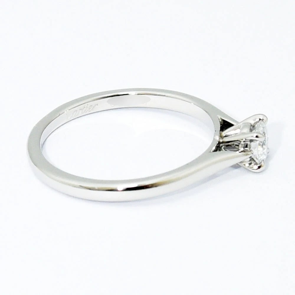 CARTIER SOLITAIRE DIAMOND PT950 RING - 2