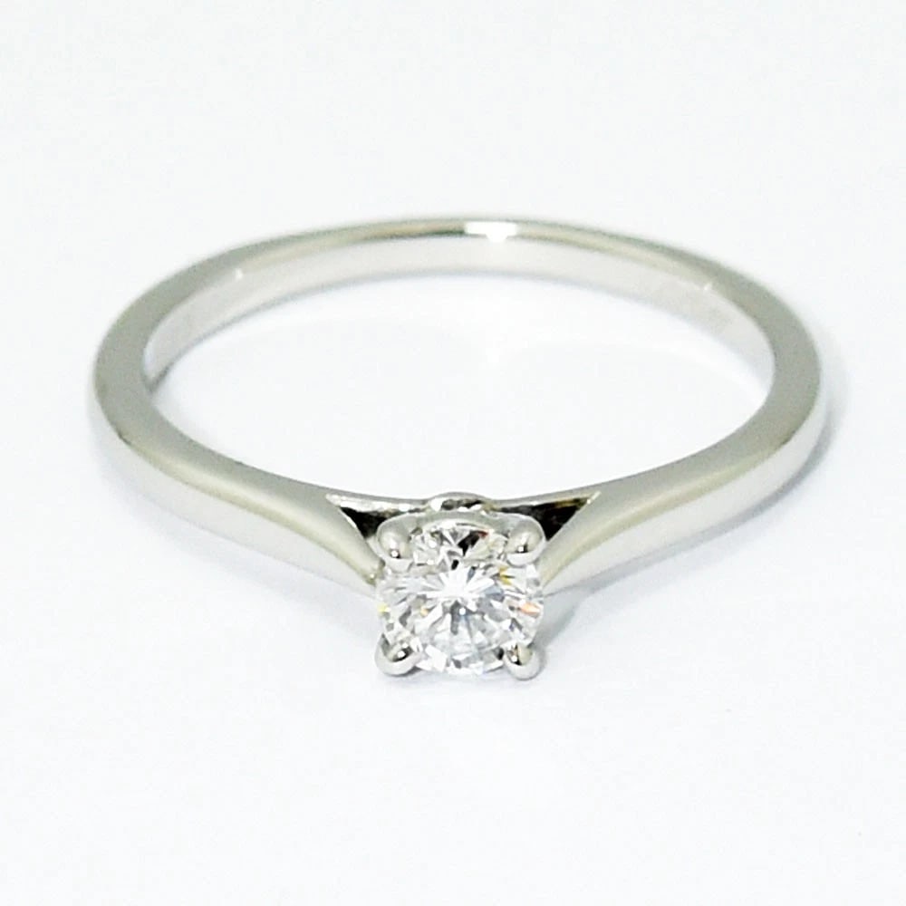 CARTIER SOLITAIRE DIAMOND PT950 RING - 3