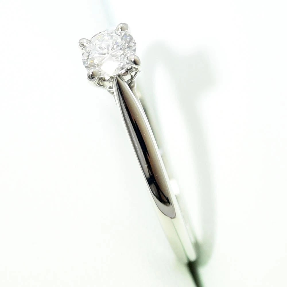 CARTIER SOLITAIRE DIAMOND PT950 RING - 7