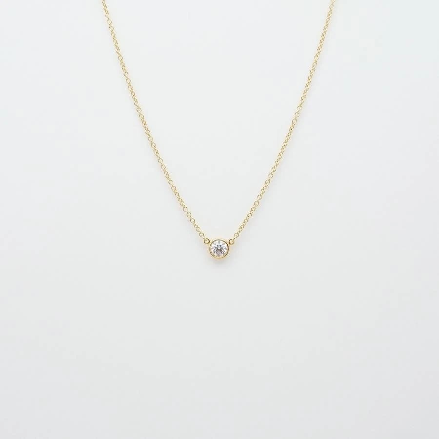TIFFANY & CO. DIAMOND 750YG NECKLACE: Tiffany & Co. Diamond 750YG Necklace Brand: Tiffany & Co. Type/Style: Necklace Material: Metal Purity 750, Metal Yellow Gold, Color: Yellow Gold Size: 4.8mm diameter; Necklace length: 40cm 