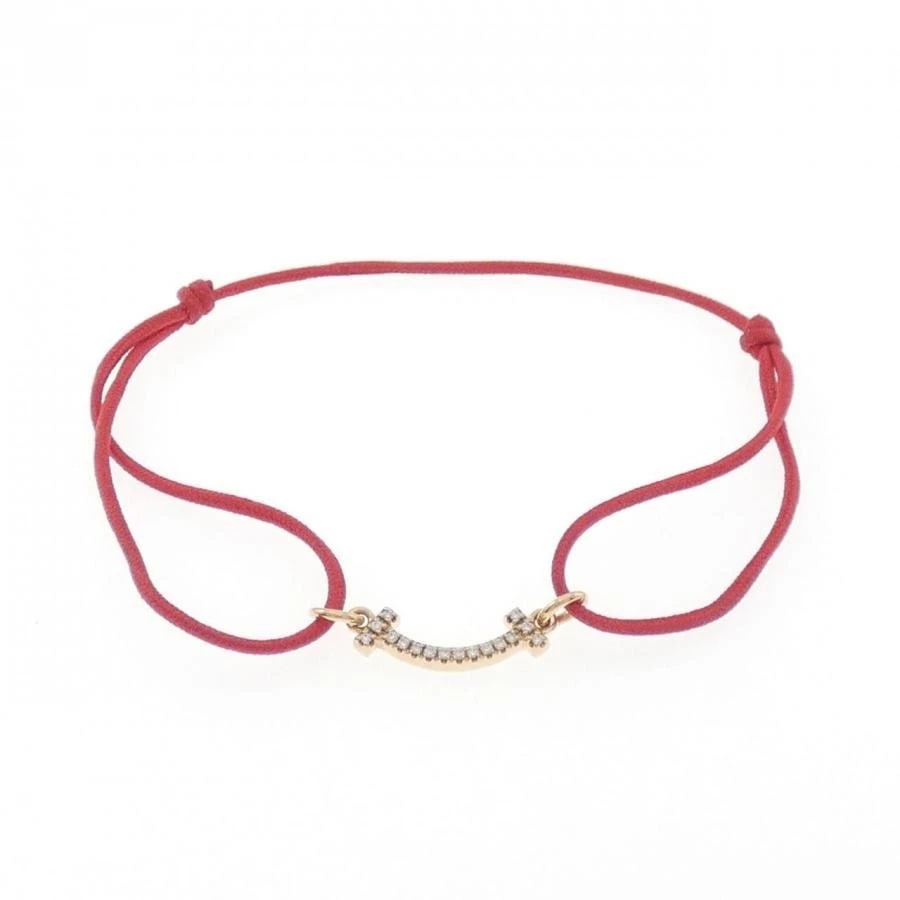 TIFFANY & CO. T SMILE MINI DIAMOND K18PGBRACELET: Tiffany & Co. T Smile Mini Diamond K18PGBracelet Brand: Tiffany & Co. Type/Style: Bracelet Material: Metal Purity K18, Metal Pink Gold, Color: Pink Gold Size: Actual size Maximum width approx: