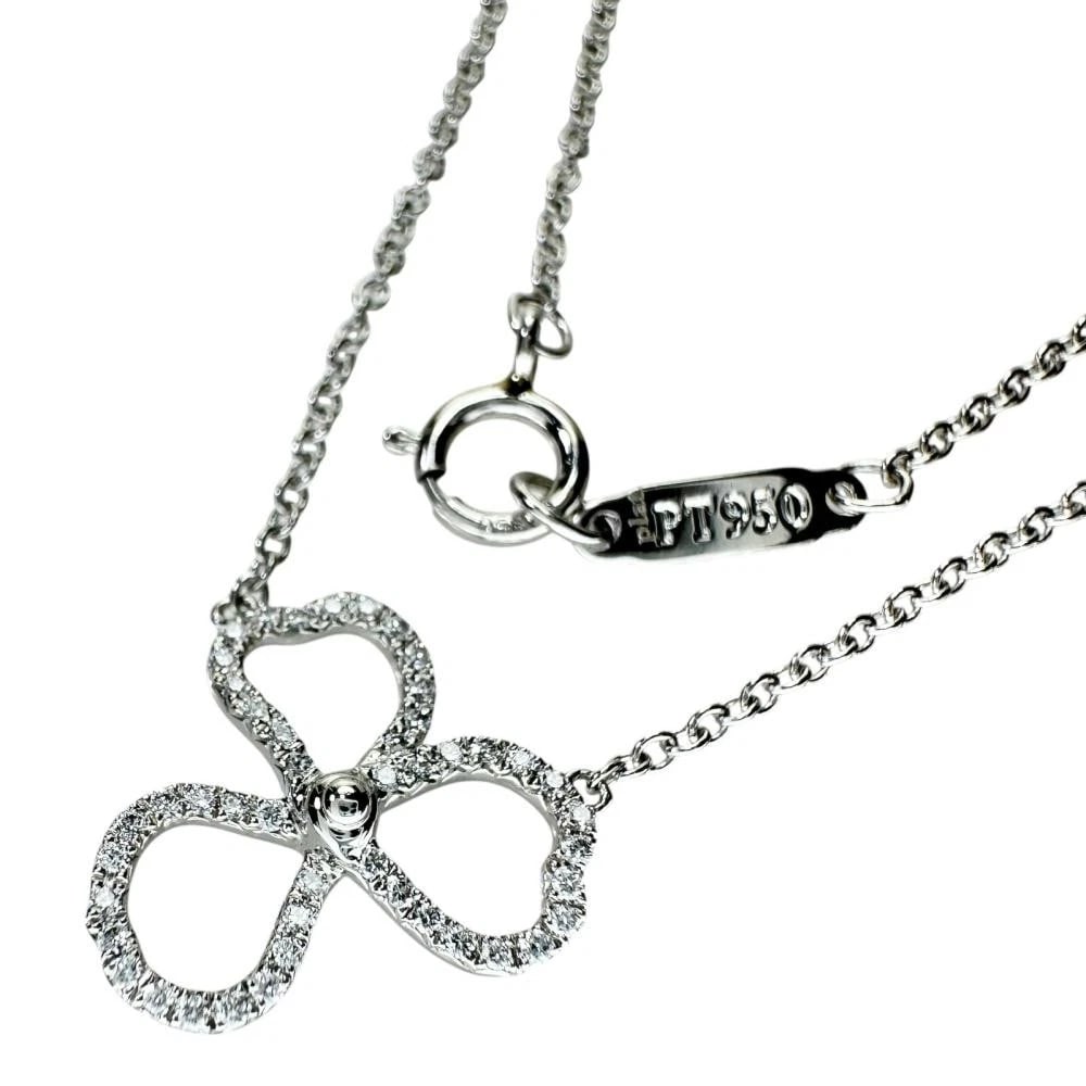 TIFFANY&CO. PAPER FLOWER DIAMOND NECKLACE PT950 PLATINUM: TIFFANY&Co. Paper Flower Diamond Necklace Pt950 Platinum Brand: Tiffany & Co. Type/Style: Necklace Material: Metal Purity Pt950, Metal Pt950 Platinum, Main Stone/Creation Natural Color: Pt950