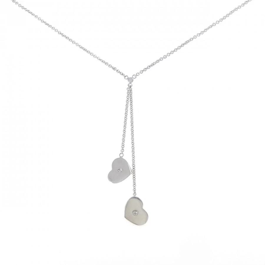 TIFFANY & CO. MODERN HEART DROP DIAMOND 925 NECKLACE: Tiffany & Co. Modern Heart Drop Diamond 925 Necklace Brand: Tiffany & Co. Type/Style: Necklace Material: Metal Purity 925, Metal Silver, Color: Silver Size: 41cmActual size Pendant length x