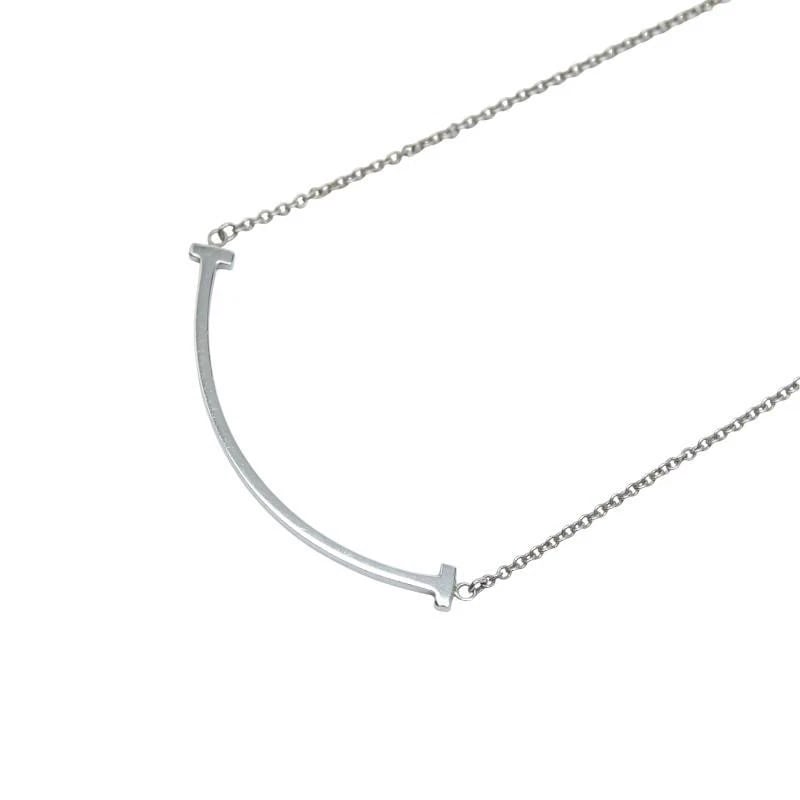 TIFFANY & CO. T SMILE 925 SILVER NECKLACE (1 of 6)