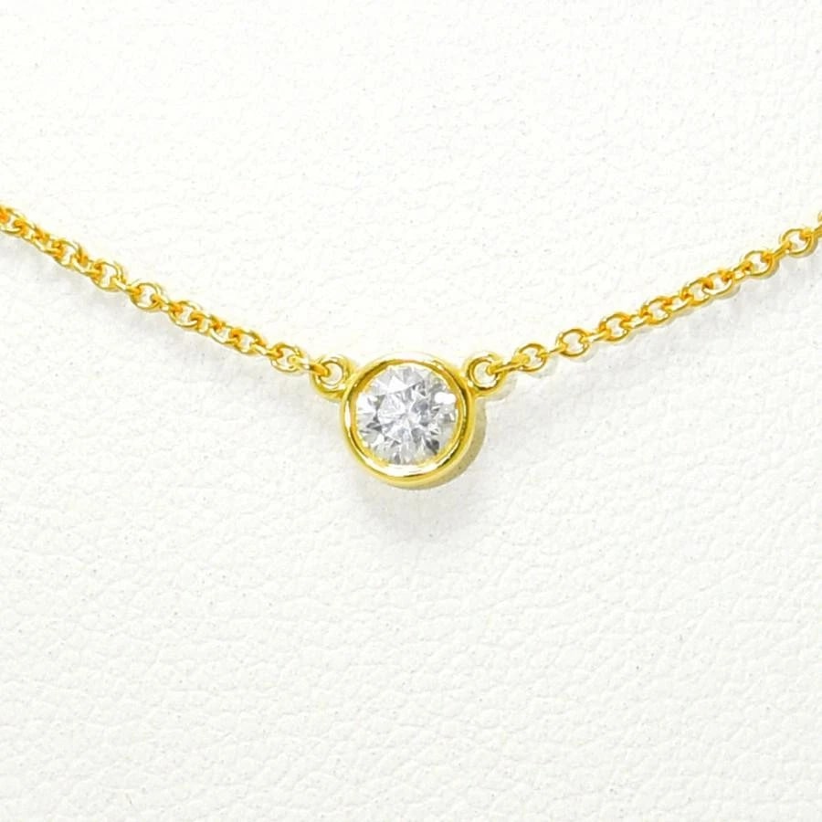 TIFFANY & CO. DIAMOND 18K GOLD NECKLACE: Tiffany & Co. Diamond 18K Gold Necklace Brand: Tiffany & Co. Type/Style: Necklace Material: Metal Purity K18, Metal Gold, Main Stone/Creation Natural Color: Gold Size: Size: Approx. 42cm / Top: Ap