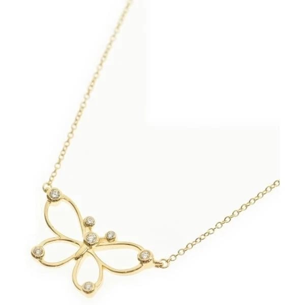 TIFFANY & CO. BUTTERFLY DIAMOND K18YG NECKLACE: Tiffany & Co. Butterfly Diamond K18YG Necklace Brand: Tiffany & Co. Type/Style: Necklace Material: Metal Purity K18, Metal Yellow Gold, Main Stone/Creation Natural Color: Yellow Gold Size: