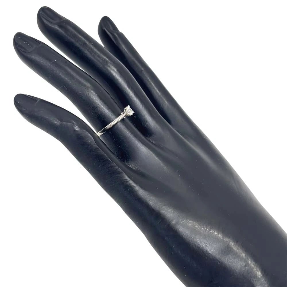 CARTIER SOLITAIRE PT950 RING - 4