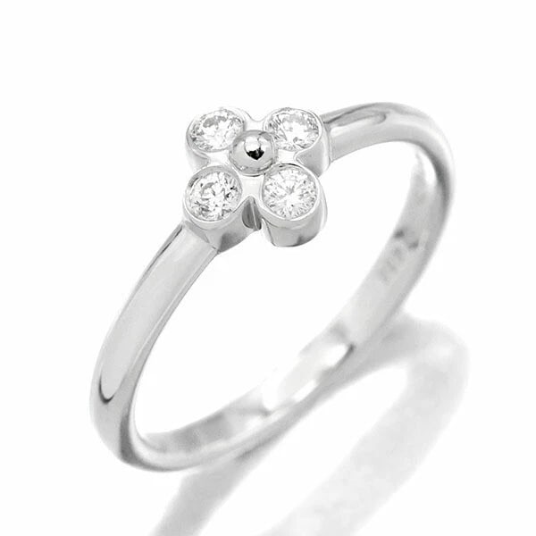 TIFFANY & CO. PT950 FLOWER LACE DIAMOND RING (1 of 5)