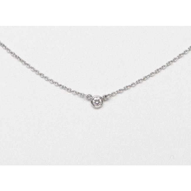 TIFFANY & CO. DIAMOND PT950 NECKLACE: Tiffany & Co. Diamond PT950 Necklace Brand: Tiffany & Co. Type/Style: Necklace Material: Metal Purity PT950, Metal Platinum, Main Stone/Creation Natural Color: Platinum Size: Total length: