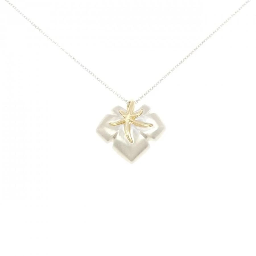 TIFFANY & CO. 925 SILVER 750 YELLOW GOLD NECKLACE: Tiffany & Co. 925 Silver 750 Yellow Gold Necklace Brand: Tiffany & Co. Type/Style: Necklace Material: Metal Purity 925/750, Metal Silver/Yellow Gold, Color: Silver/Yellow Gold Size: 41cmActual