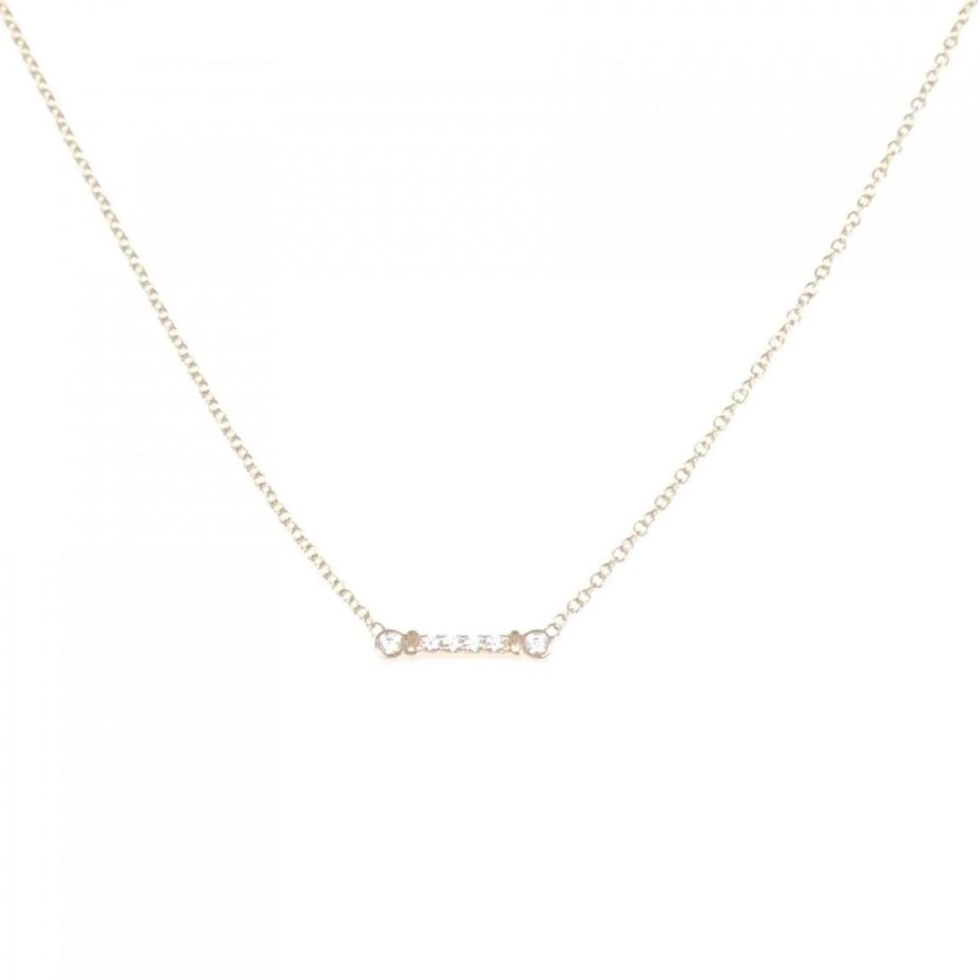 TIFFANY&CO. FLEUR DE LIS STEM NECKLACE: Tiffany&Co. Fleur de Lis Stem Necklace Brand: Tiffany & Co. Type/Style: Necklace Material: Metal Purity 750, Metal 750 Pink Gold, Main Stone/Creation Natural Color: 750 Pink Gold Size: 40cmActual