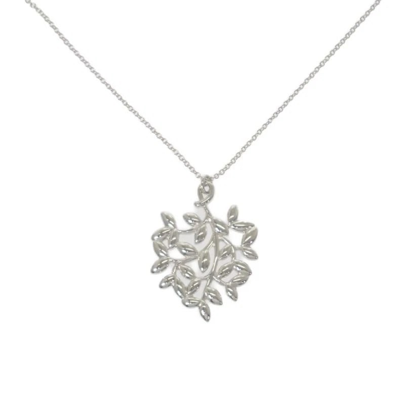 TIFFANY & CO. PICASSO OLIVE LEAF SILVER 925 NECKLACE: Tiffany & Co. Picasso Olive Leaf Silver 925 Necklace Brand: Tiffany & Co. Type/Style: Necklace Material: Metal Purity 925, Metal Silver, Main Stone/Creation Natural Color: Silver Size: Chain lengt