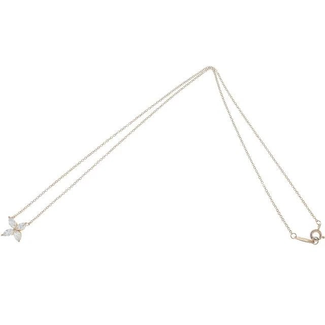 TIFFANY & CO. VICTORIA DIAMOND K18PG LADIES NECKLACE: Tiffany & Co. Victoria Diamond K18PG Ladies Necklace Brand: Tiffany & Co. Type/Style: Necklace Material: Metal Purity K18, Metal Pink Gold, Main Stone/Creation Natural Color: Pink Gold Size: Chain