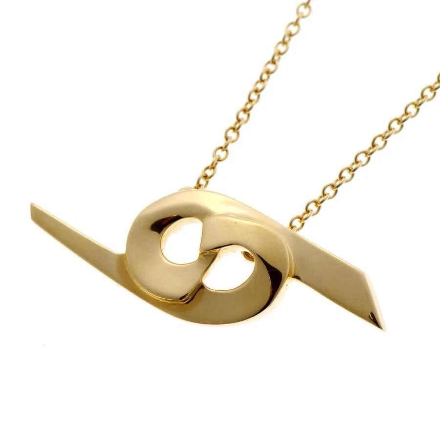 TIFFANY & CO. PALOMA PICASSO ZODIAC CANCER NECKLACE: Tiffany & Co. Paloma Picasso Zodiac Cancer Necklace Brand: Tiffany & Co. Type/Style: Necklace Material: Metal Purity 750, Metal Yellow Gold, Main Stone/Creation Natural Color: Yellow Gold 