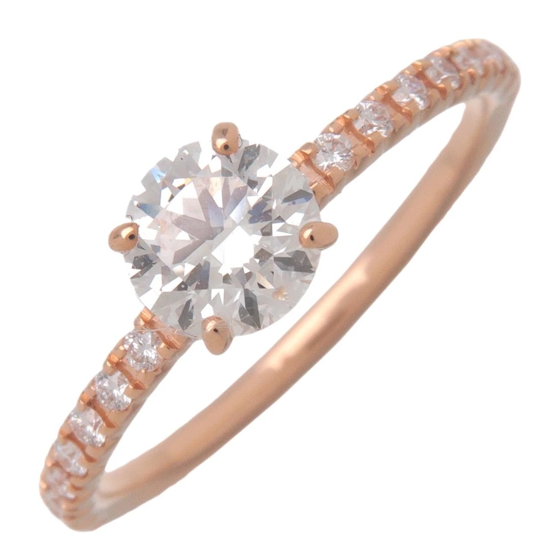 CARTIER HALF ETERNITY DIAMOND RING: Cartier Half Eternity Diamond Ring Brand: Cartier Type/Style: Ring Material: Metal Purity K18, Metal Pink Gold, Main Stone/Creation Natural Color: Pink Gold Size: US 3.5-4 Accessories: None