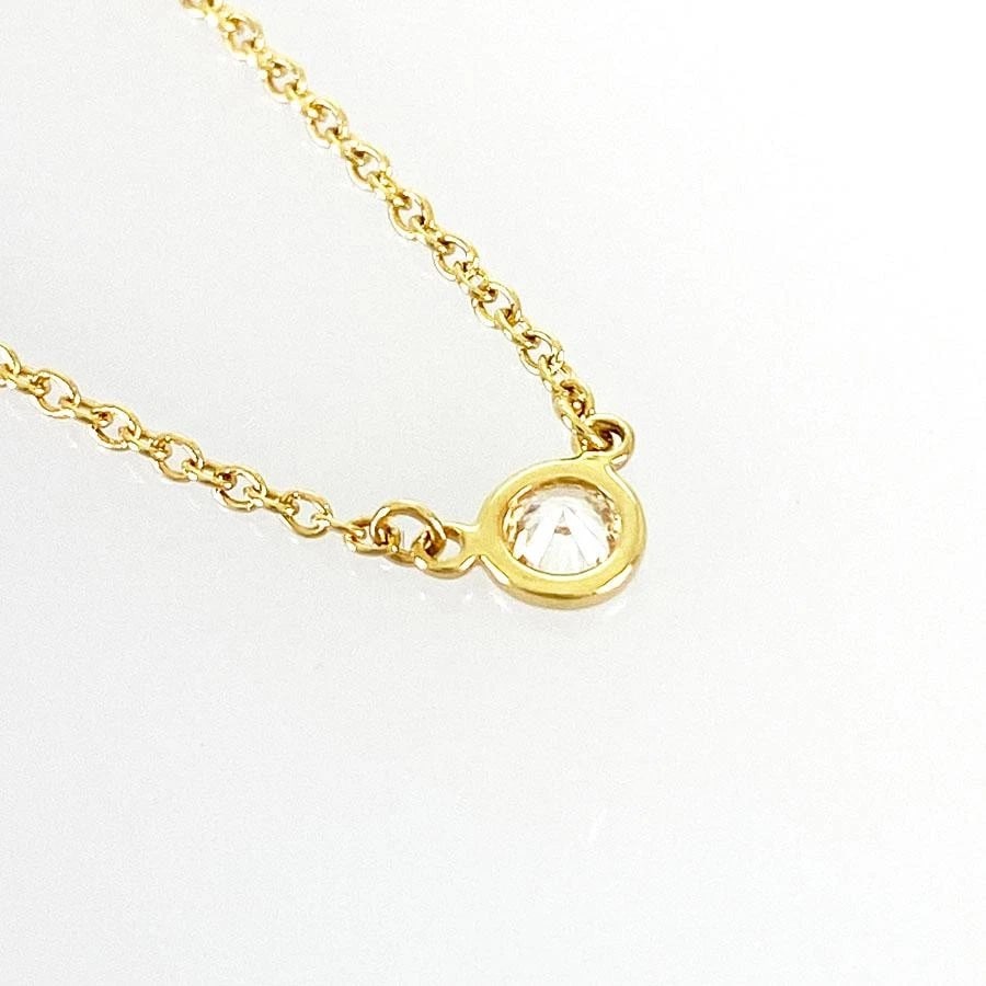 TIFFANY & CO. DIAMOND K18YG NECKLACE: Tiffany & Co. Diamond K18YG Necklace Brand: Tiffany & Co. Type/Style: Necklace Material: Metal Purity K18, Metal Yellow Gold, Main Stone/Creation Natural Color: Yellow Gold Size: Top size: 3.7mm x