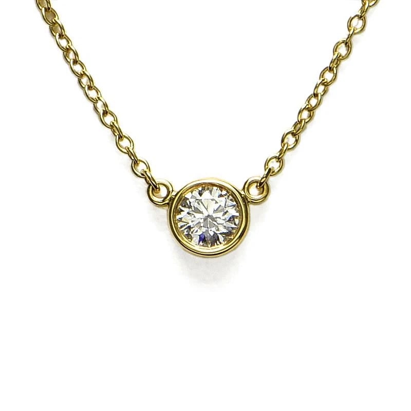 TIFFANY & CO. PERETTI DIAMOND NECKLACE: Tiffany & Co. Peretti Diamond Necklace Brand: Tiffany & Co. Type/Style: Necklace Material: Metal Purity K18, Metal Yellow Gold, Color: Yellow Gold Size: Length 40cm, Motif Diameter 5.0mm, Chain Wi