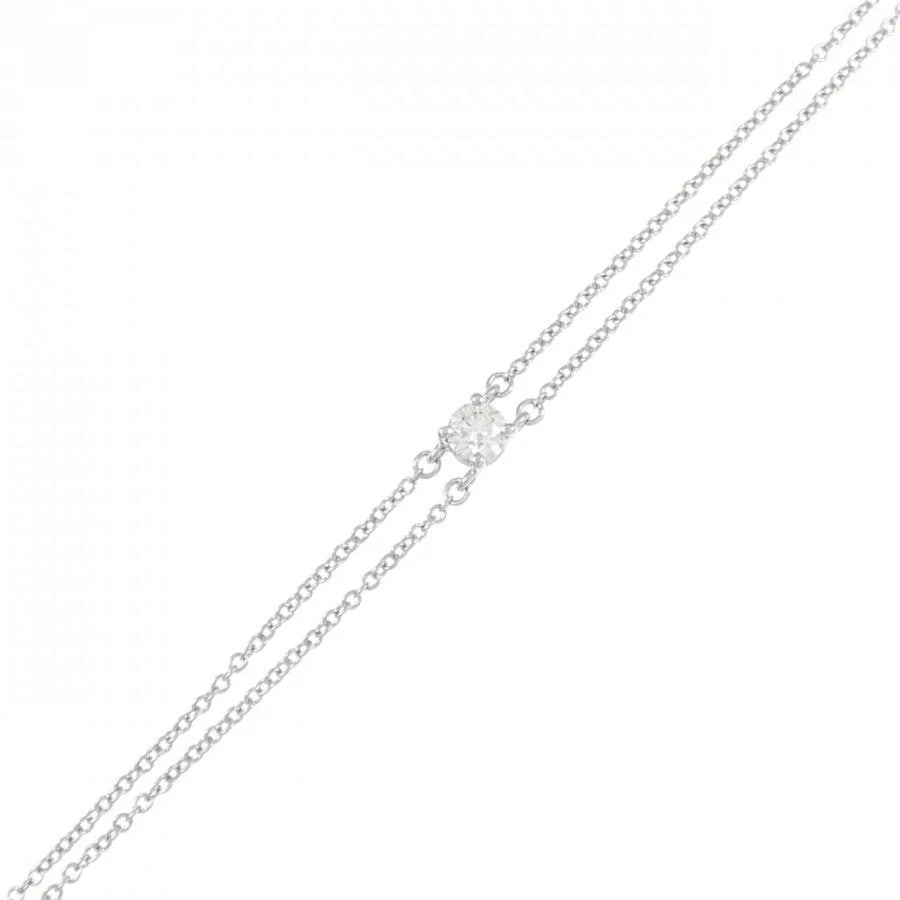 TIFFANY & CO. SOLITAIRE PLATINUM DIAMOND BRACELET (1 of 4)