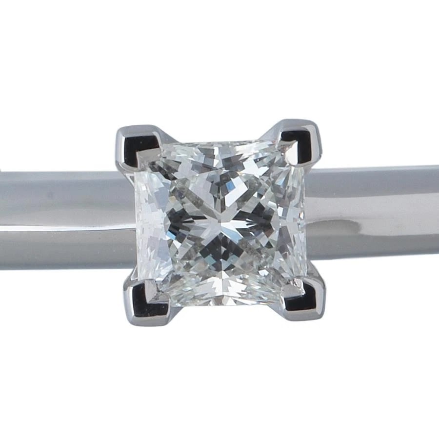 TIFFANY & CO. SOLITAIRE DIAMOND PLATINUM RING: Tiffany & Co. Solitaire Diamond Platinum Ring Brand: Tiffany & Co. Type/Style: Ring Material: Metal Purity Pt950, Metal Platinum, Main Stone/Creation Natural Color: Platinum Size: US 5.5-6 Access