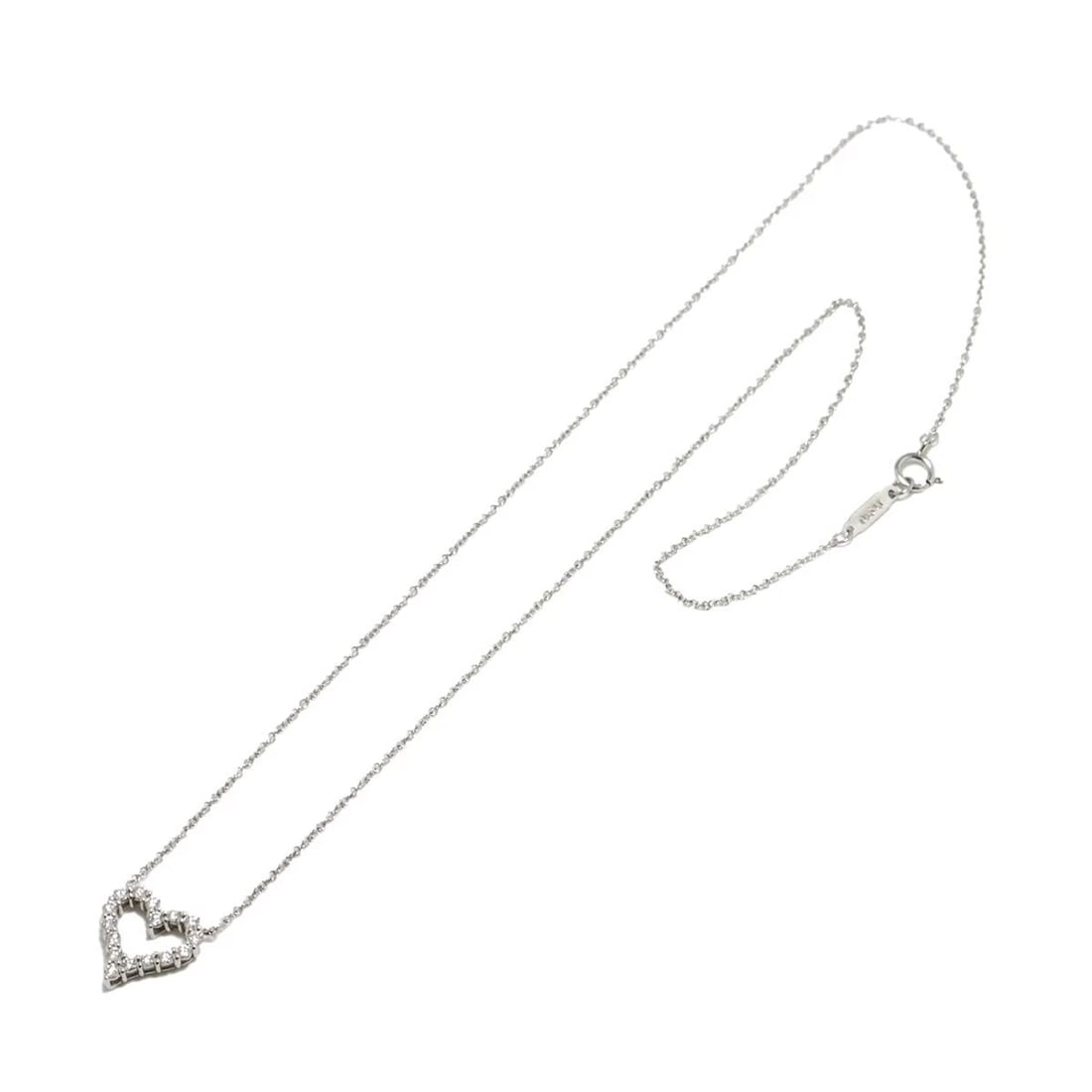 TIFFANY & CO. SENTIMENTAL HEART DIAMOND NECKLACE PLATINUM (1 of 5)