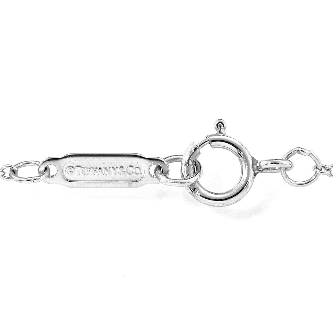 TIFFANY & CO. BUBBLE NECKLACE DIAMOND PLATINUM: Tiffany & Co. Bubble Necklace Diamond Platinum Brand: Tiffany & Co. Type/Style: Necklace Material: Metal Purity Pt950, Metal Platinum (Pt950), Main Stone/Creation Natural Color: Platinum Size: Top