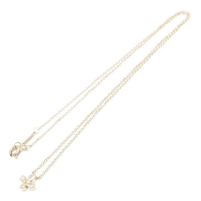 TIFFANY & CO. FLEUR DE LIS DIAMOND K18PG NECKLACE (1 of 4)