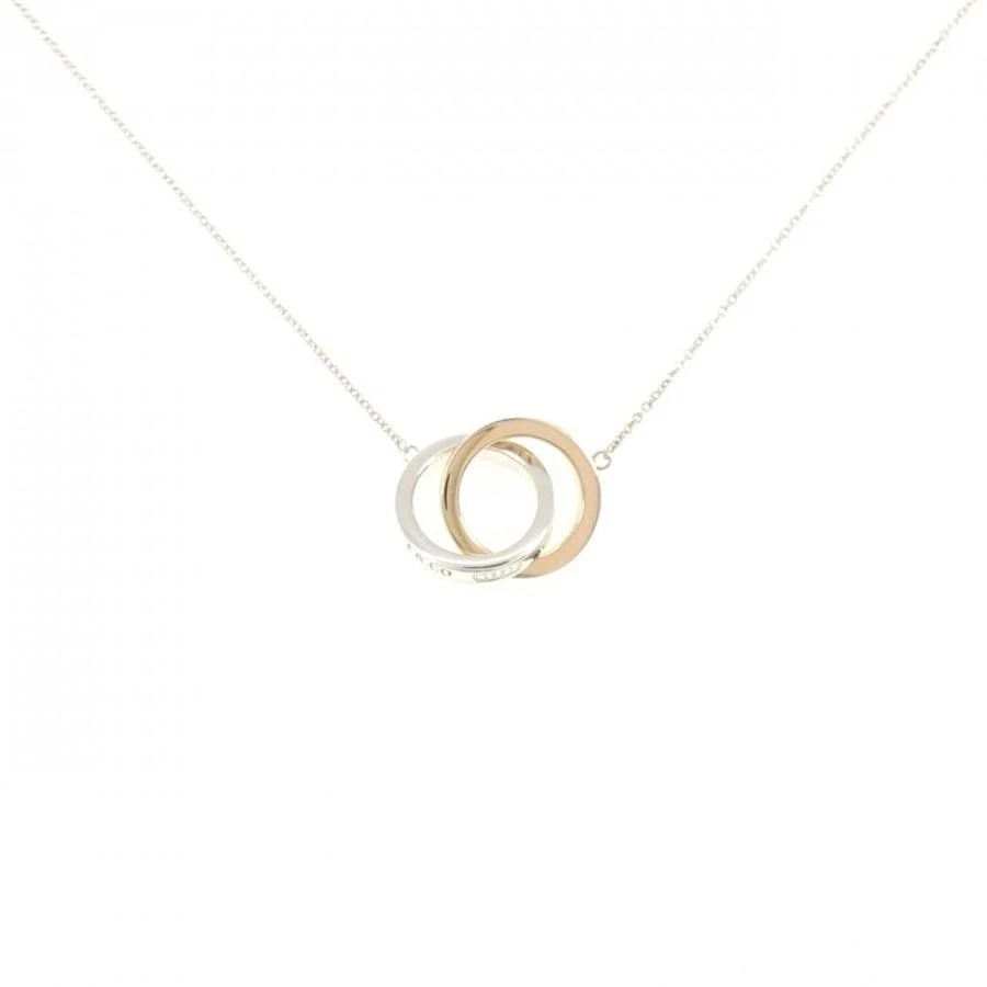 TIFFANY & CO. INTERLOCKING SILVER K18 NECKLACE (1 of 5)