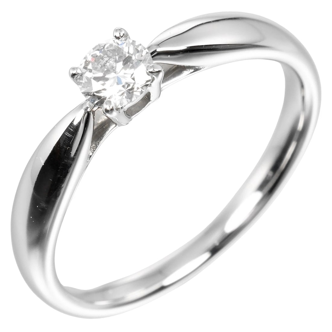 TIFFANY & CO. HARMONY PT950 DIAMOND RING: Tiffany & Co. Harmony Pt950 Diamond Ring Brand: Tiffany & Co. Type/Style: Ring Material: Metal Purity Pt950, Metal Platinum, Main Stone/Creation Natural Color: Platinum Size: US 3.5-4 Accessories