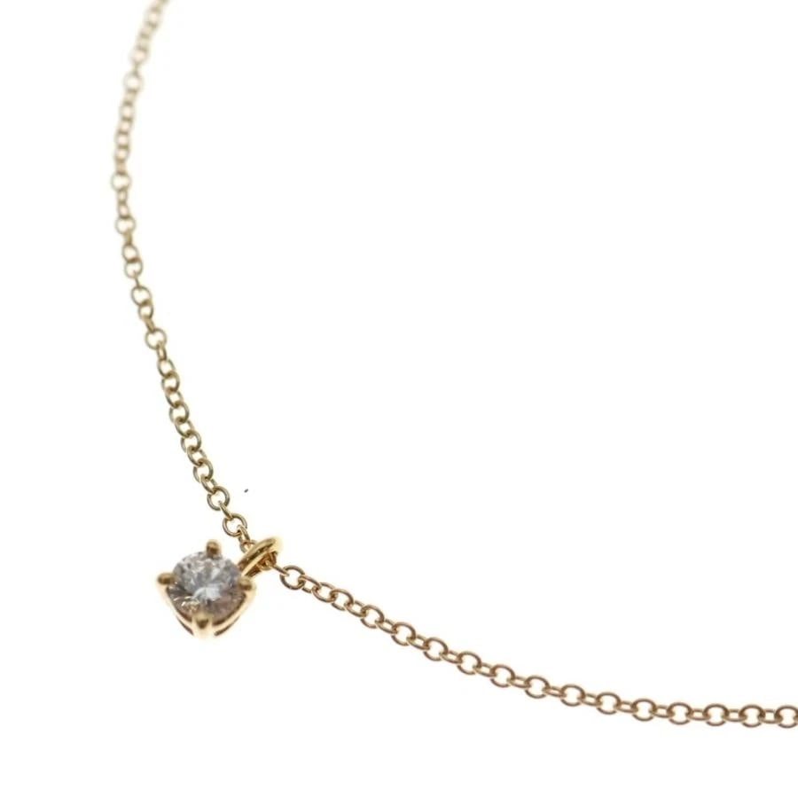 TIFFANY & CO. SOLITAIRE DIAMOND K18YG NECKLACE (1 of 5)