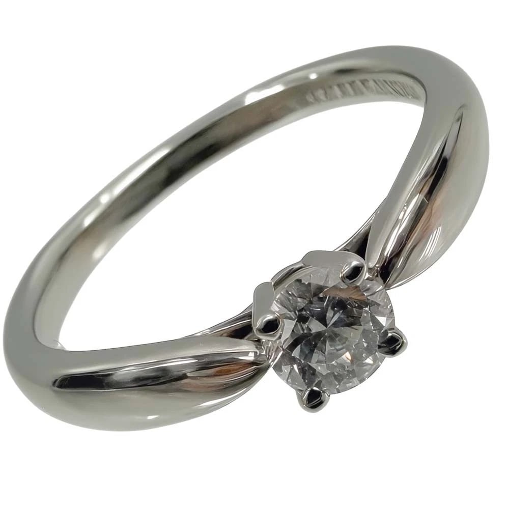 TIFFANY & CO. SOLITAIRE DIAMOND PT950 RING (1 of 2)