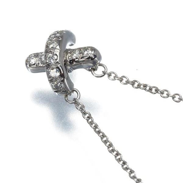 TIFFANY & CO. CROSS STITCH DIAMOND PT950 LENGTH (1 of 3)