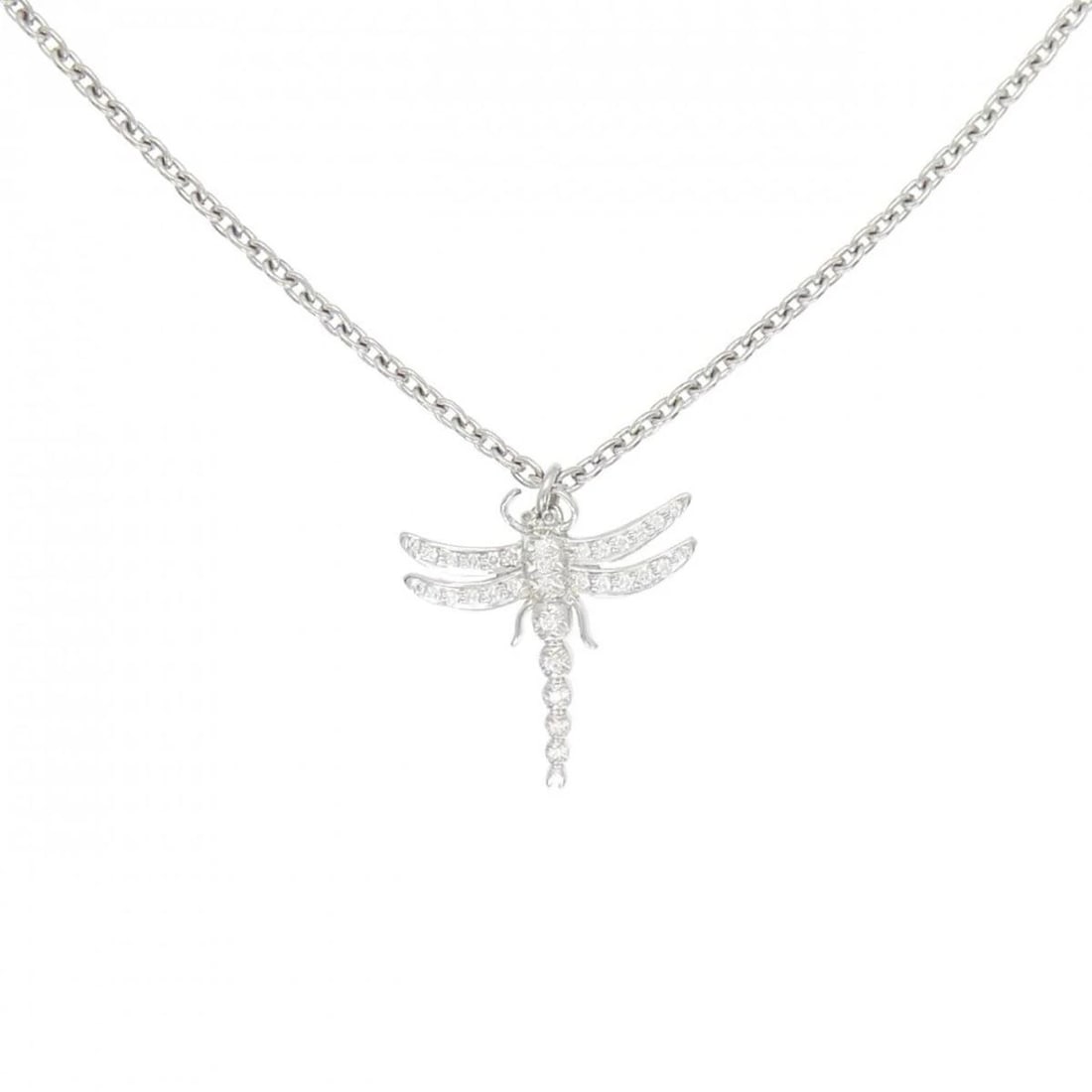 TIFFANY&CO. DRAGONFLY MINI NECKLACE: Tiffany&Co. Dragonfly Mini Necklace Brand: TIFFANY & Co. Type/Style: Necklace Material: Metal Purity Pt950, Metal Platinum, Main Stone/Creation Natural Color: Platinum Size: Pendant length x width