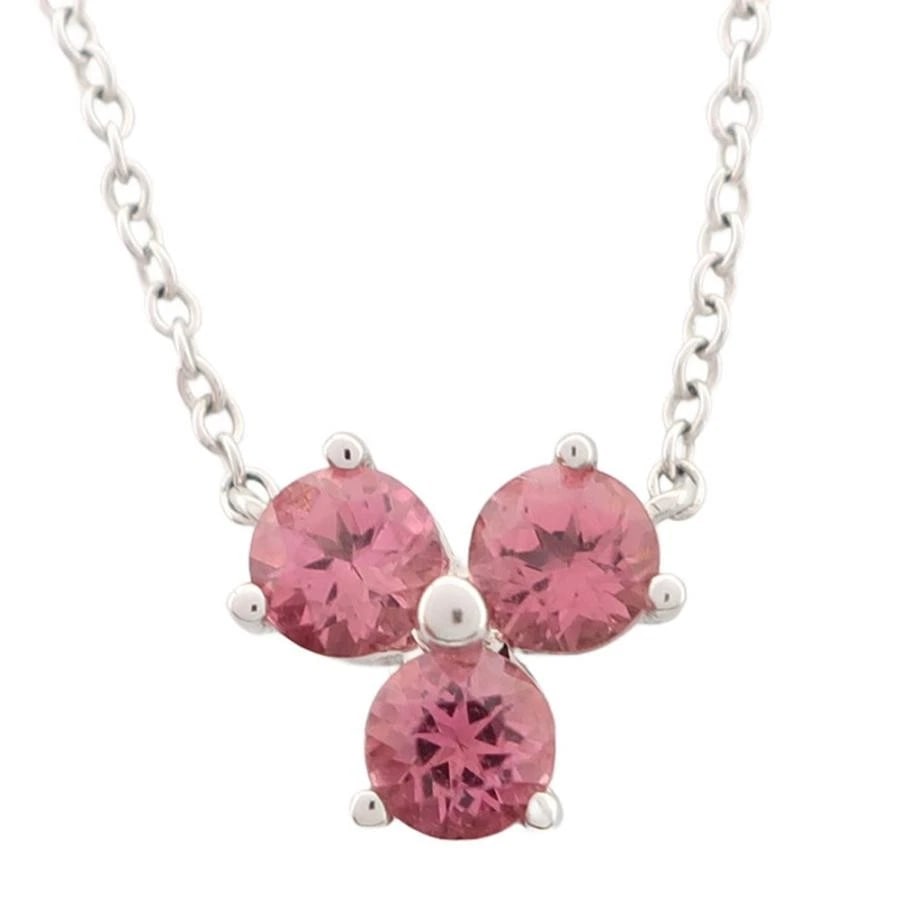 TIFFANY & CO. ARIA PINK TOURMALINE K18WG NECKLACE: Tiffany & Co. Aria Pink Tourmaline K18WG Necklace Brand: Tiffany & Co. Type/Style: Necklace Material: Metal Purity 750, Metal White Gold, Main Stone/Creation Natural Color: White Gold Size: Chain
