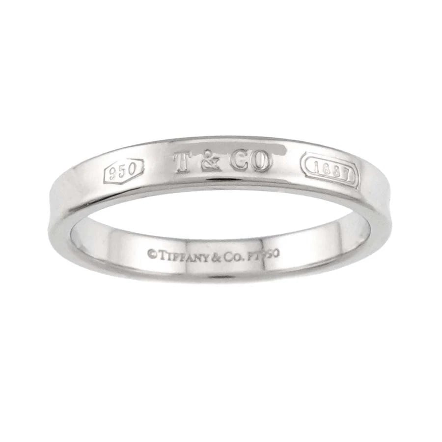 TIFFANY & CO. NARROW PLATINUM RING (1 of 3)