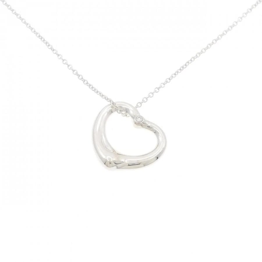 TIFFANY & CO. OPEN HEART 925 SILVER NECKLACE: Tiffany & Co. Open Heart 925 Silver Necklace Brand: Tiffany & Co. Type/Style: Necklace Material: Metal Purity 925, Metal Silver, Color: Silver Size: 41cmActual size Pendant length x width: 21.8mm