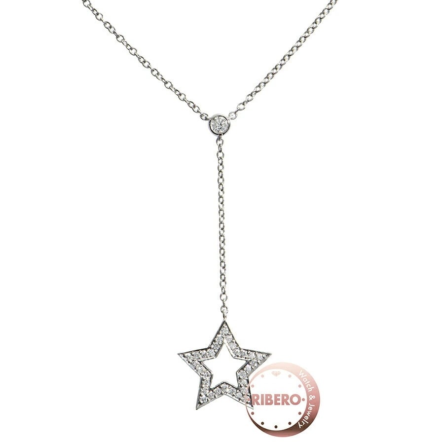 TIFFANY & CO. STAR DIAMOND NECKLACE: TIFFANY & Co. Star Diamond Necklace Brand: TIFFANY & Co. Type/Style: Necklace Material: Metal Purity Pt950, Metal Platinum, Color: Platinum Size: Total length: approx. 41cmMotif size: W approx. 12