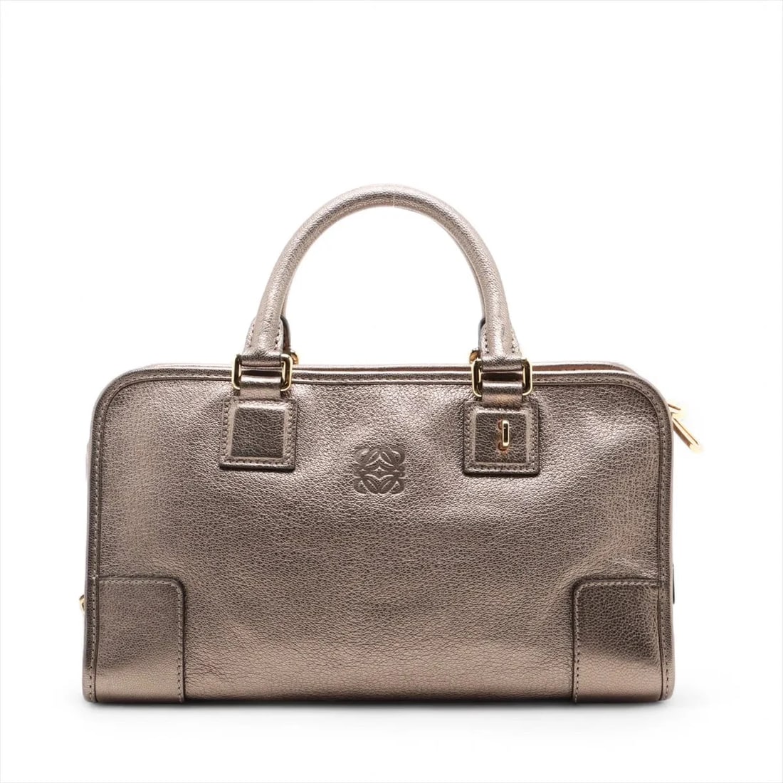 LOEWE AMAZONA 28 LEATHER HAND BAG GOLD (1 of 6)