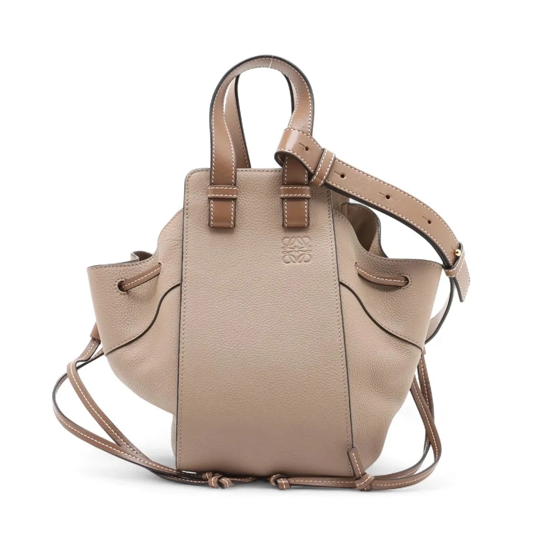 LOEWE HAMMOCK DRAWSTRING SMALL LEATHER 2 WAY HANDBAG (1 of 10)