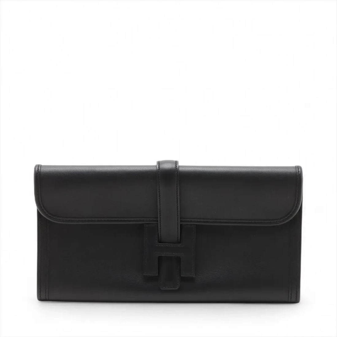 Hermes JIGE ELAN 29 VEAU SWIFT BLACK: Hermes Jige Elan 29 Veau Swift Black Brand: Hermes Type: Clutch bag Material: Veau Swift Color: Black Size: Height:5.9inchLength:11.2inch Accessories: None Accessories Notice: When purchas