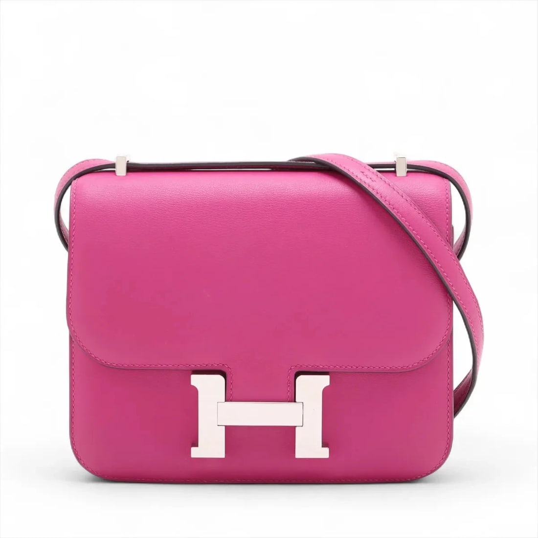 Hermes CONSTANCE 3 MINI 18 VEAU SWIFT ROSE PURPLE SILVER (1 of 5)