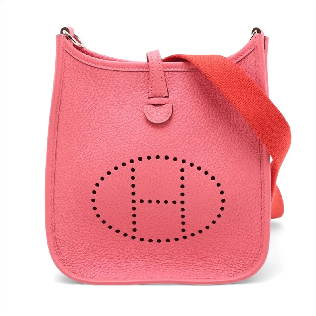 Hermes EVELYN 16 TPM AMAZON TAURILLON CLEMENCE: Hermes evelyn 16 TPM Amazon Taurillon Clemence Brand: Hermes Type: Shoulder bag Material: Taurillon Clemence Color: Rose Azalee Size: Height:7.7inch Length:6.5inch Depth:2.2inch Shoulder