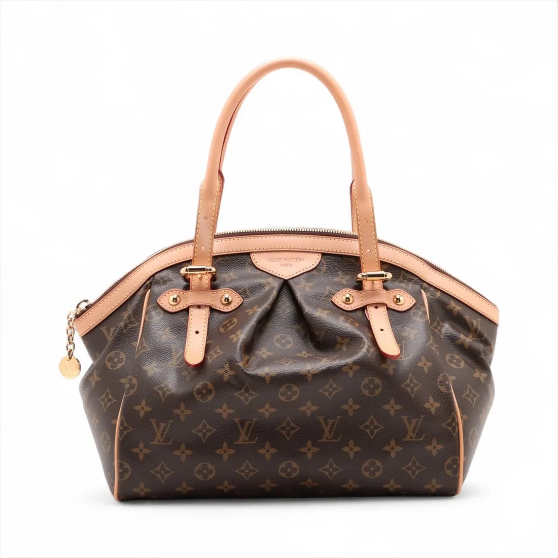 LOUIS VUITTON MONOGRAM TIVOLI GM BROWN: Louis Vuitton Monogram Tivoli GM Brown Brand: Louis Vuitton Type: Hand bag Material: None Color: Brown Size: Height:11.0inch Length:13.2inch Depth:7.9inch Handle height:9.1inch Accessories: