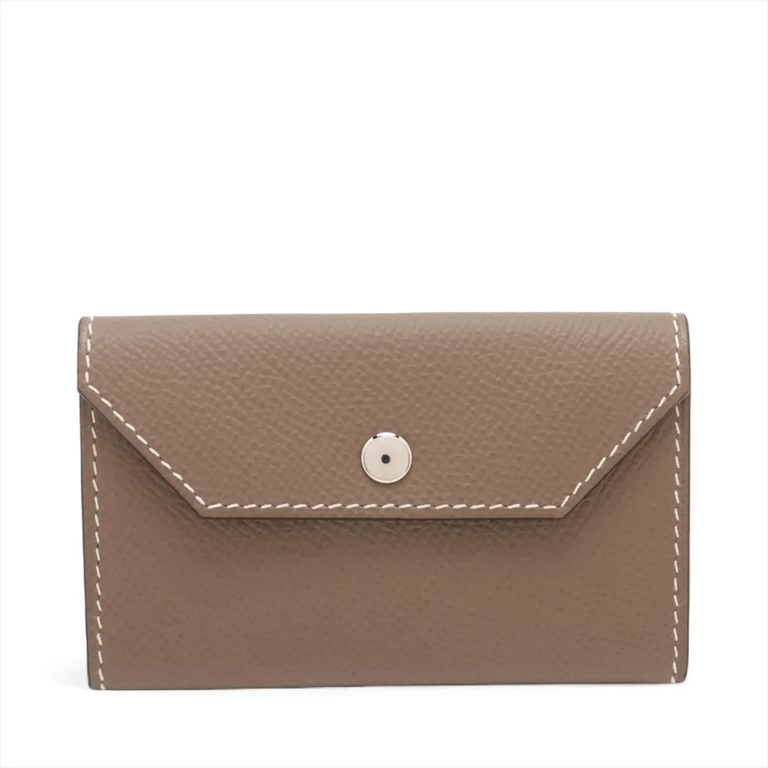 Hermes KELLY POCKET VEAU EPSOM ETOUPE SILVER: Hermes Kelly pocket Veau Epsom Etoupe Silver Brand: Hermes Type: Waist pouch/Body bag Material: Veau Epsom Color: Etoupe Size: Height:2.6inchLength:4.1inchDepth:0.6inch Accessories: None A
