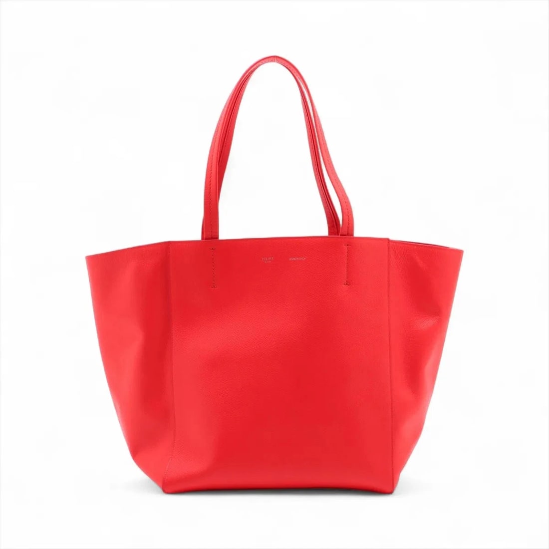 CELINE HIPPO PHANTOM SMALL LEATHER TOTE BAG: Celine Hippo Phantom Small Leather Tote bag Brand: Celine Type: Tote bag Material: Leather Color: Red Size: Height:11.8inch Length:10.4inch Depth:6.5inch Handle height:8.5inch Accessories: