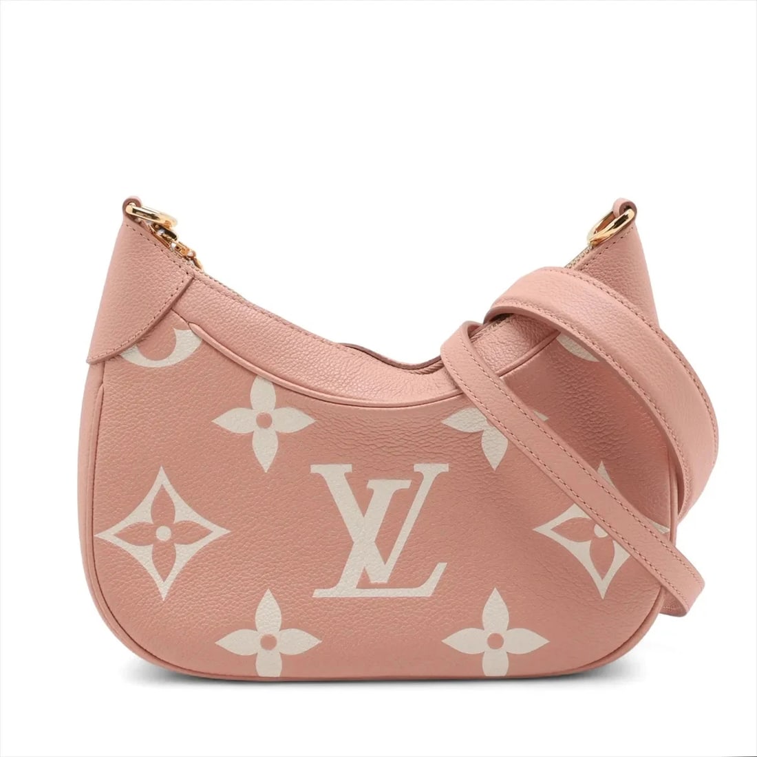 LOUIS VUITTON MONOGRAM EMPREINTE BAGATELLE PINK: Louis Vuitton Monogram Empreinte Bagatelle Pink Brand: Louis Vuitton Type: Shoulder bag Material: None Color: Pink Size: Height:7.3inch Length:9.4inch Depth:2.8inch Handle height:9.3inch